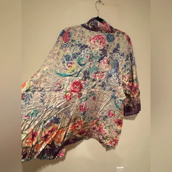 NWT Johnny Was Sz 2X Weller Topiary Hunter Kimono Reversible - Picture 7 of 16